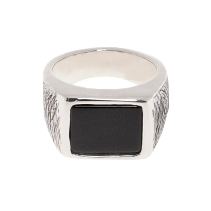 BLACK ONYX RING 925 STERLING SILVER Jess Zabala Jewelry Rings