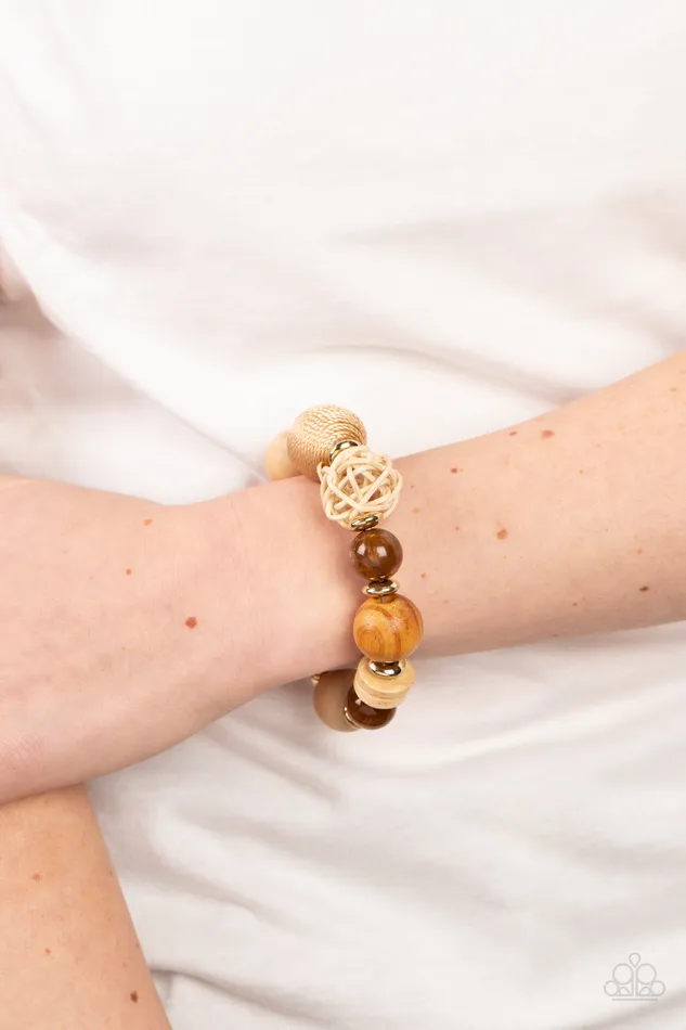 Bracelets All Eyes On U Jewelry Paparazzi Accessories Happily Homespun Brown Paparazzi Bracelet