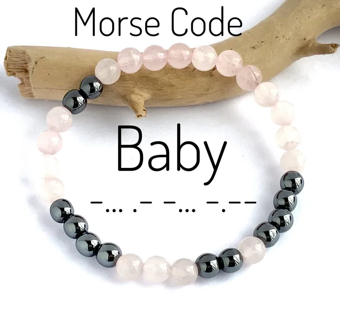 Bracelets Captive Collars Couples Morse Code Bracelet Set