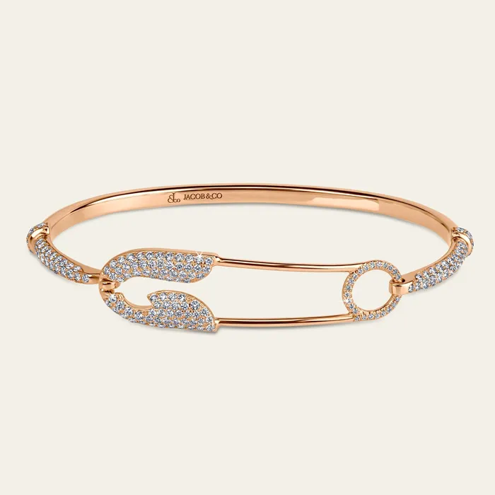 Bracelets Hand crafted in 18k rose gold and set with 183 highquality round brilliant cut diamonds Securus Diamond Bracelet