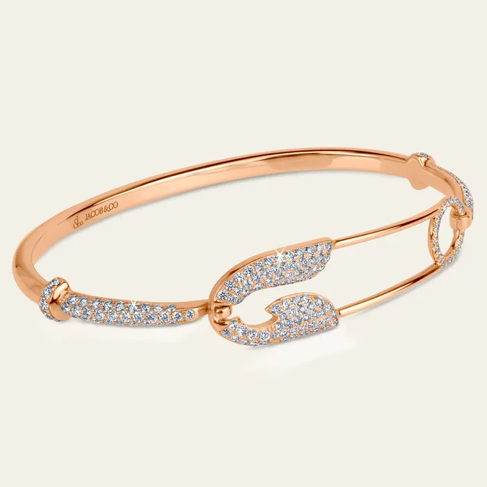 Bracelets Hand crafted in 18k rose gold and set with 183 highquality round brilliant cut diamonds Securus Diamond Bracelet