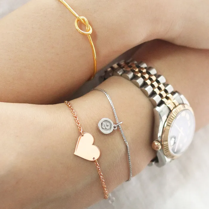 Bracelets LOULOUROSE Knotted Heart Bracelet