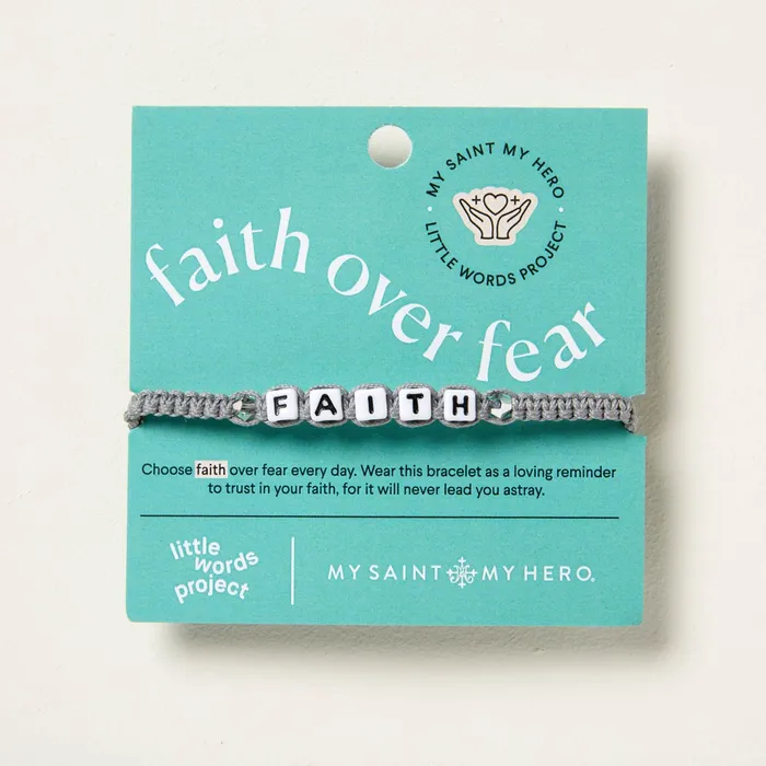 Bracelets My Saint My Hero Little Words Project and My Saint My Hero Faith Bracelet