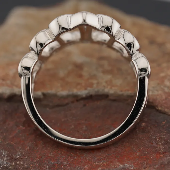 Captive Collars Rings Sterling Silver Crown Ring