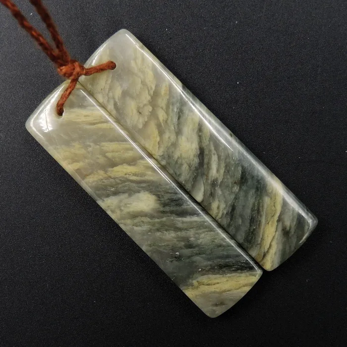 Earrings Natural Green Cloudy Quartz Rectangle Cabochon Cab Pair Drilled Gemstone Pair Matched Earrings Natural Stone Bead Pair E2998 Intrinsic Trading