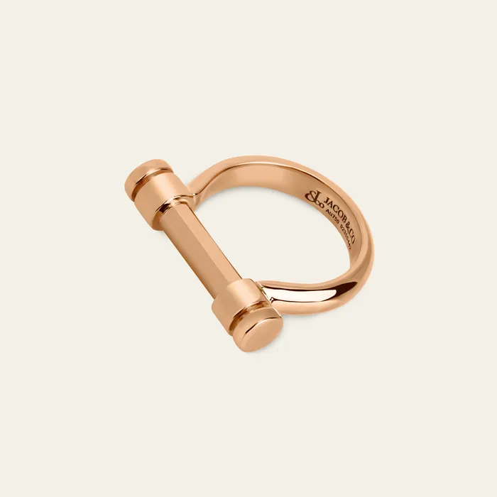 Estribo Ring Hand crafted in 18k rose gold Rings