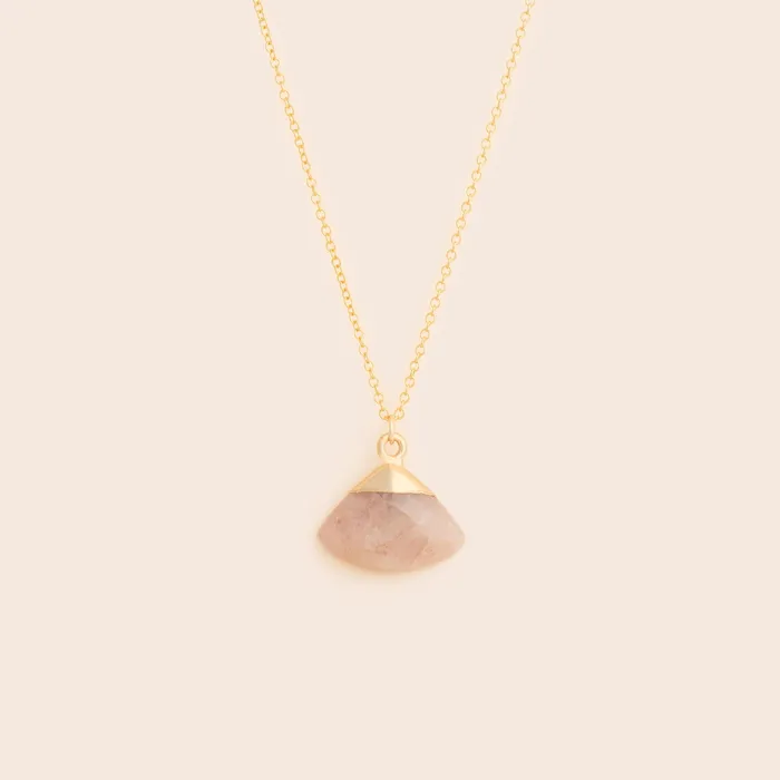 Gemlet Necklaces Sunstone Fan Necklace