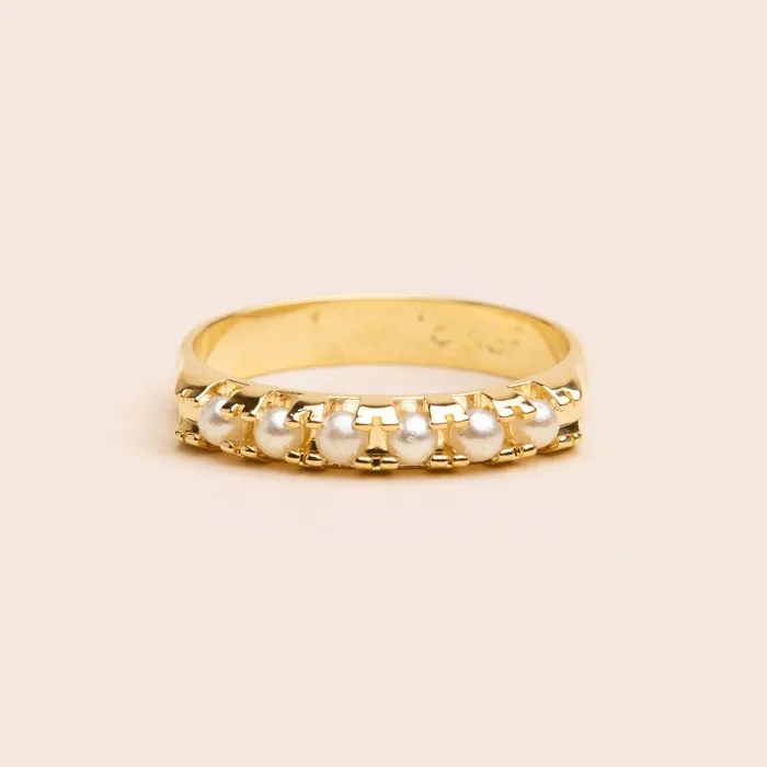 GF Rings Pearl Bar Ring