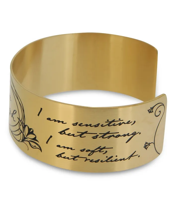 Gold Plated I Am Enough Wide Cuff Bracelet Buddha Groove Bracelets Gold Plated I Am Enough Wide Cuff Bracelet Buddha Groove Bracelets