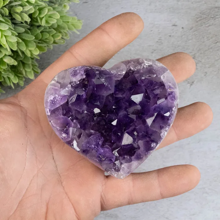 InnerVision Crystals Amethyst Heart 250 g 77x69mm Necklaces