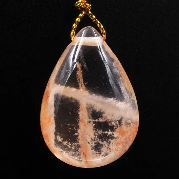 Intrinsic Trading Necklaces Rare Natural Red Phantom Quartz Puffy Teardrop Pendant Side Drilled Gemstone Focal Bead A5 Intrinsic Trading Necklaces Rare Natural Red Phantom Quartz Puffy Teardrop Pendant Side Drilled Gemstone Focal Bead A5