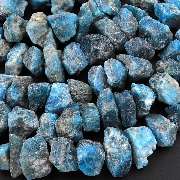 Intrinsic Trading Rings Raw Rough Apatite Freeform Beads Nuggets Hand Hammered Cut 155 Strand Intrinsic Trading Rings Raw Rough Apatite Freeform Beads Nuggets Hand Hammered Cut 155 Strand