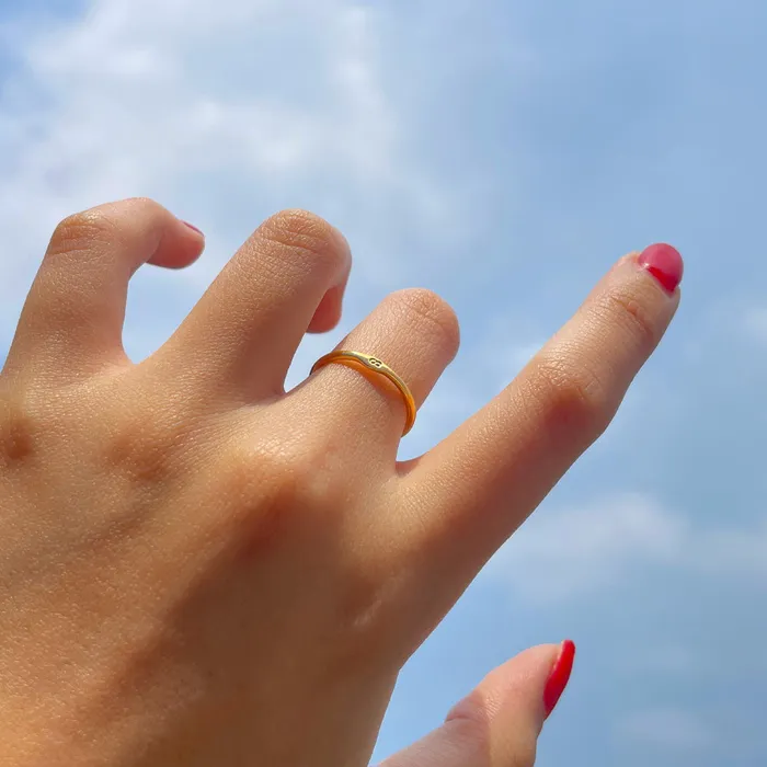 LOULOUROSE Rings Quadrum Signet Ring