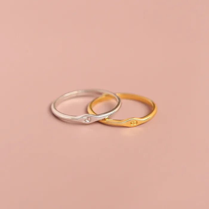 LOULOUROSE Rings Quadrum Signet Ring