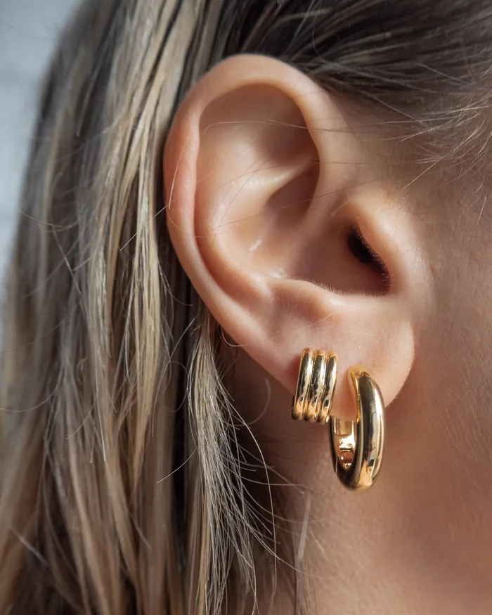 Luv Aj Carmella Huggies 20mm Gold PreStyled Sets