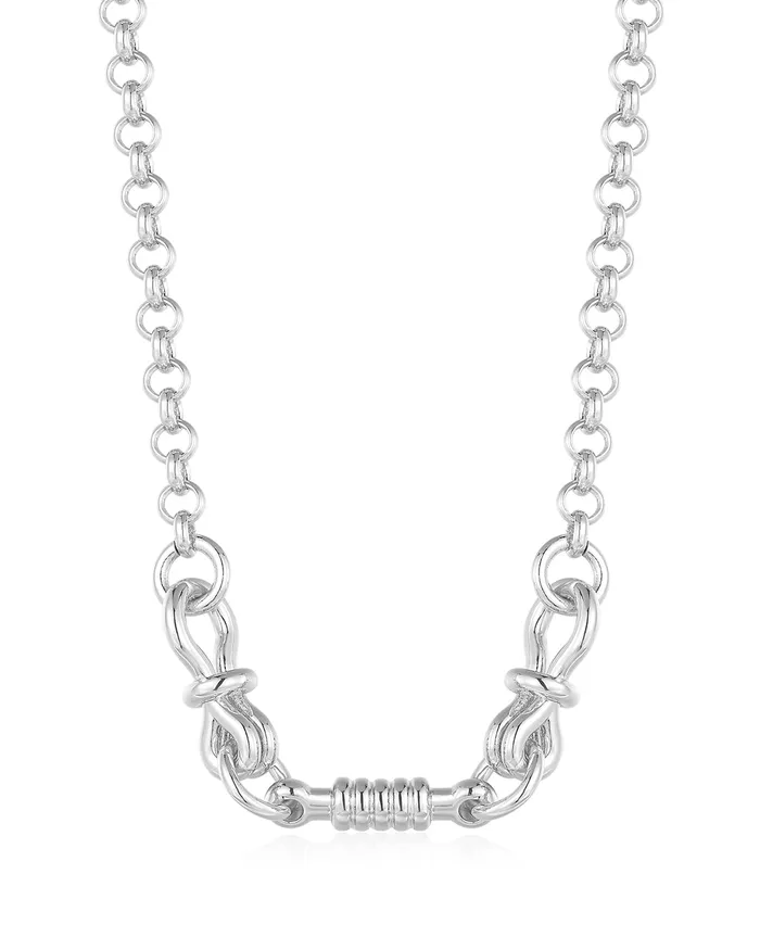Luv Aj Horsebit Necklace Silver Necklaces