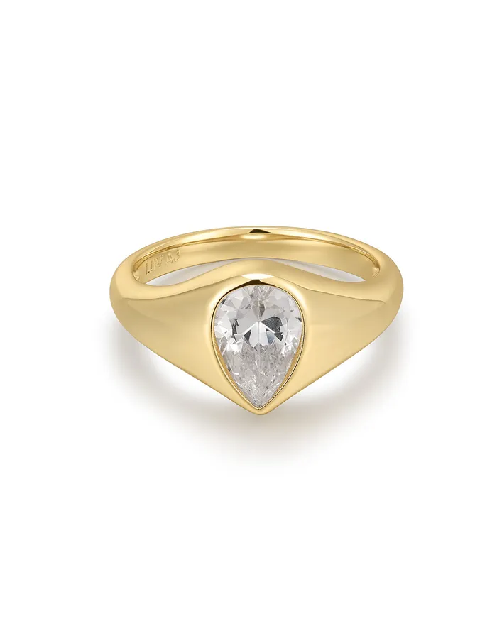 Luv Aj Rings The Poire Bezel Ring