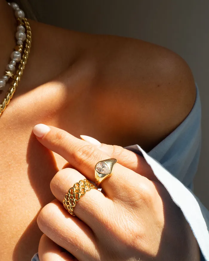 Luv Aj Rings The Poire Bezel Ring