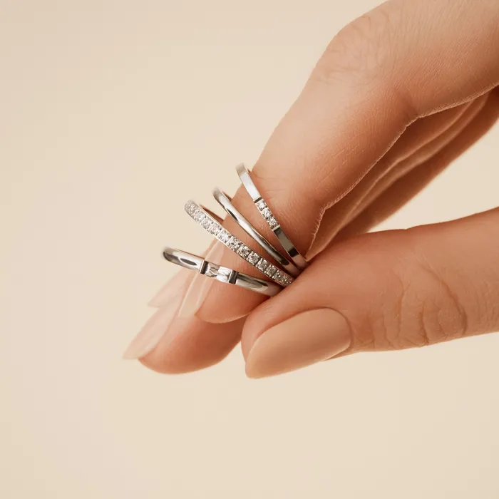 miabijoux Rings Plain stacking ring
