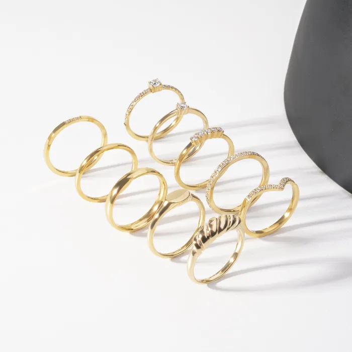 miabijoux Rings Plain stacking ring