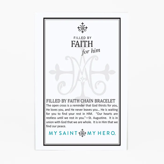 My Saint My Hero Bracelets Filled by Faith Chain Bracelet