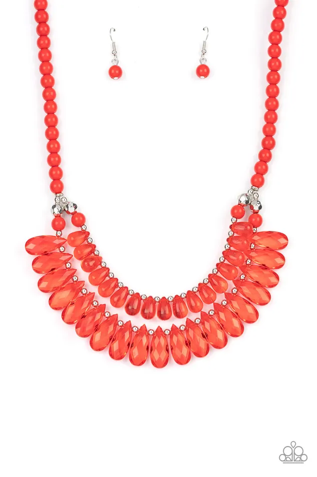 Necklaces All Across the GLOBETROTTER Red Paparazzi Necklace All Eyes On U Jewelry Paparazzi Accessories Necklaces All Across the GLOBETROTTER Red Paparazzi Necklace All Eyes On U Jewelry Paparazzi Accessories