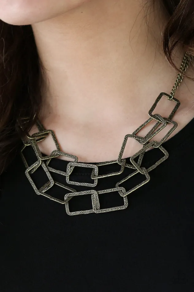 Necklaces All Eyes On U Jewelry Paparazzi Accessories Seattle Scene Brass Paparazzi Necklace