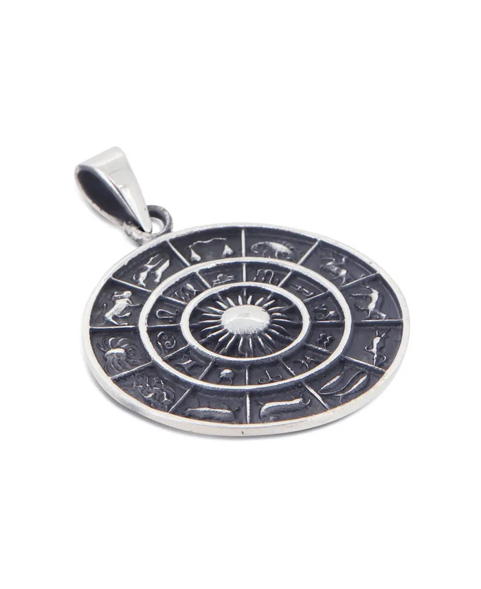 Necklaces Buddha Groove Zodiac Celestial Sterling Silver Pendant