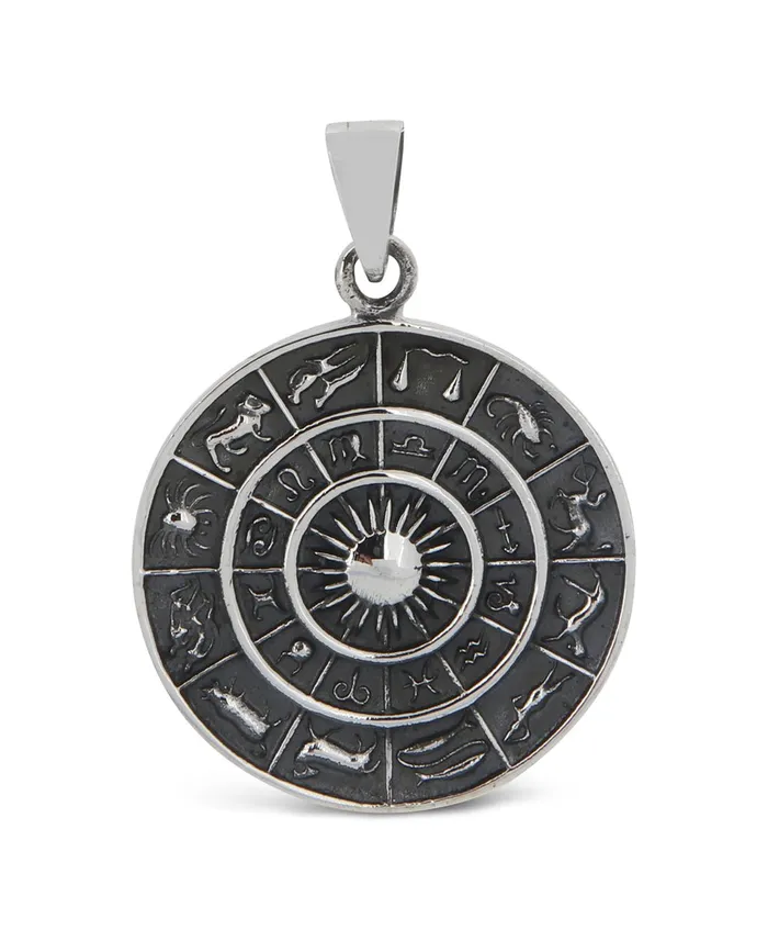Necklaces Buddha Groove Zodiac Celestial Sterling Silver Pendant