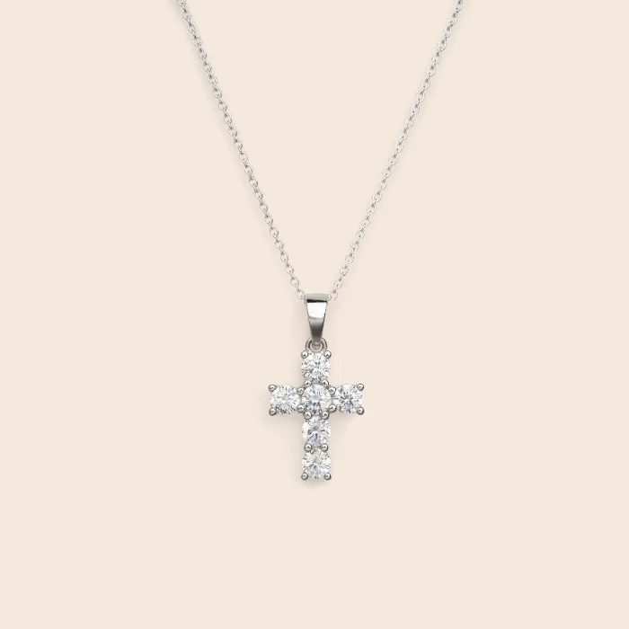 Necklaces Gemlet CZ Cross Pendant Necklace