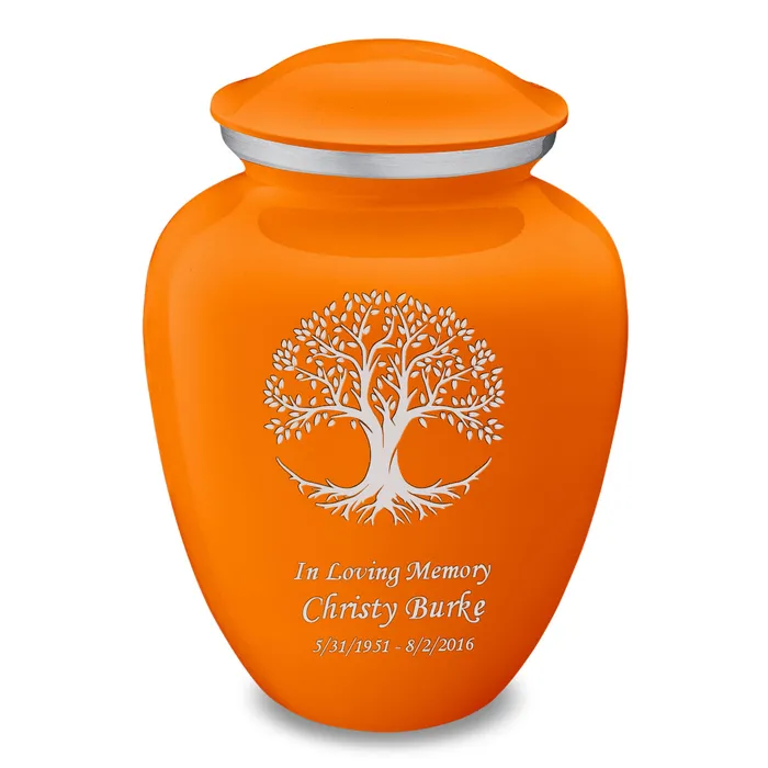 Necklaces GetUrns Adult Embrace Burnt Orange Tree of Life Cremation Urn