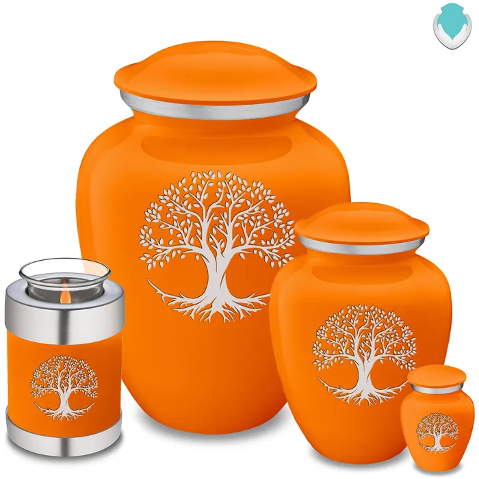 Necklaces GetUrns Adult Embrace Burnt Orange Tree of Life Cremation Urn
