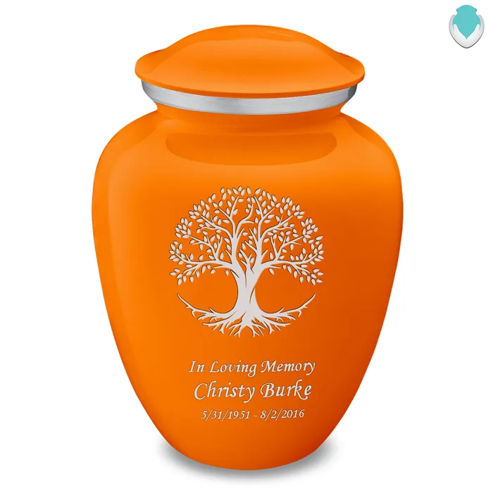 Necklaces GetUrns Adult Embrace Burnt Orange Tree of Life Cremation Urn