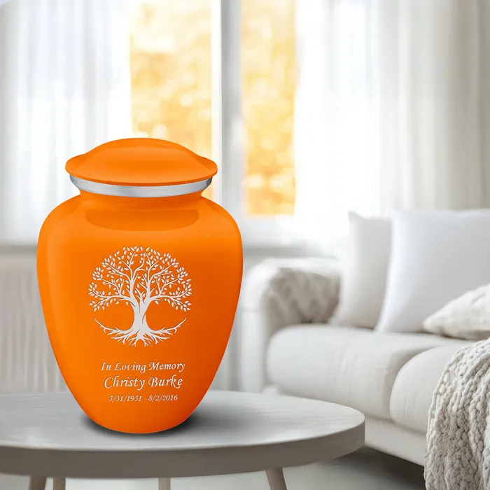 Necklaces GetUrns Adult Embrace Burnt Orange Tree of Life Cremation Urn