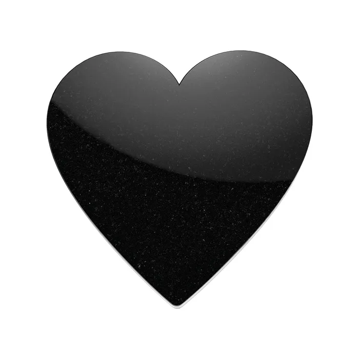 Necklaces GetUrns Custom Engraved Black Granite Plaque Heart