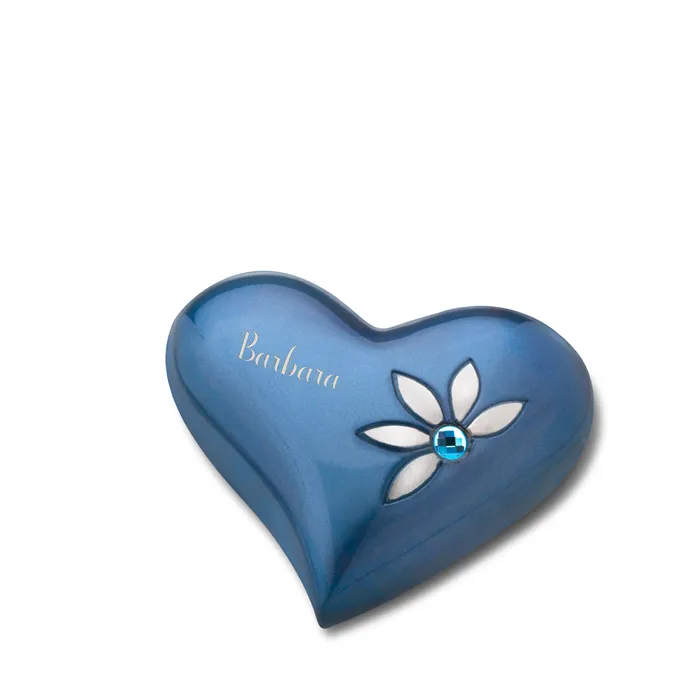 Necklaces Heart Nirvana Azure Cremation Urn LoveUrns