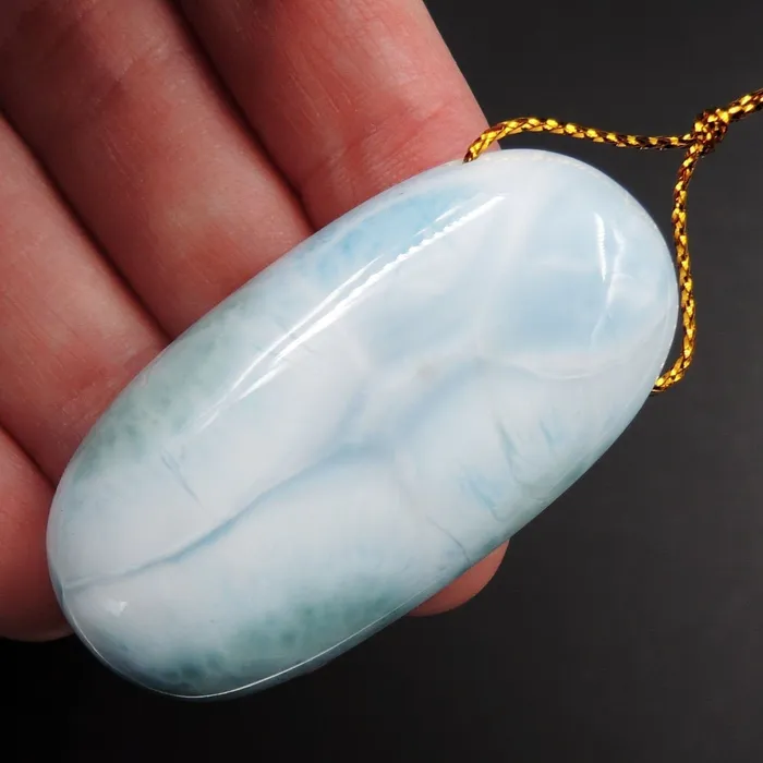 Necklaces Intrinsic Trading Natural AAA Quality Blue Larimar Pendant Stone Side Drilled Oval Pendant Hand Cut Large Focal Bead Stone P1955 Necklaces Intrinsic Trading Natural AAA Quality Blue Larimar Pendant Stone Side Drilled Oval Pendant Hand Cut Large Focal Bead Stone P1955
