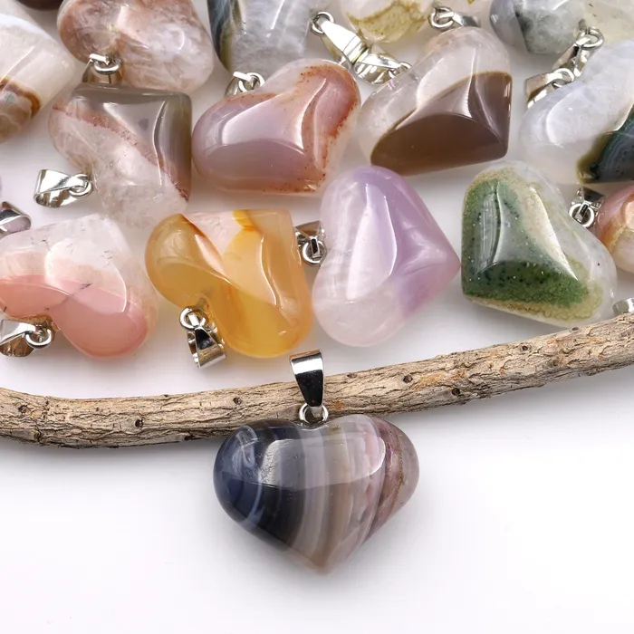 Necklaces Intrinsic Trading Natural Brazilian Phantom Quartz Pendant Gemstone Heart A1 Necklaces Intrinsic Trading Natural Brazilian Phantom Quartz Pendant Gemstone Heart A1
