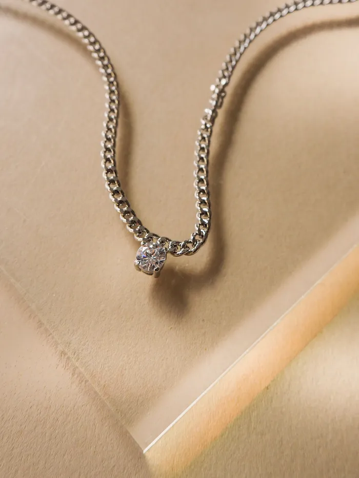 Necklaces Luv Aj Bardot Stud Charm Necklace Silver