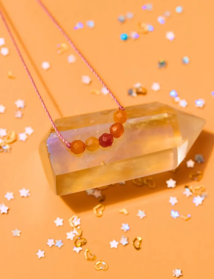 Necklaces SoulKu Carnelian Little Wishes KIDS Necklace for Happiness