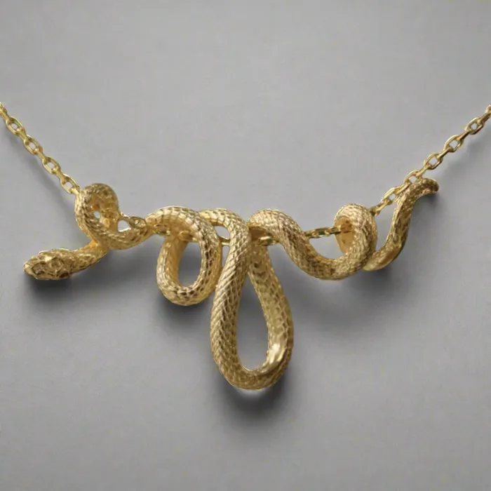 Necklaces Viking Trinkets Ragnars Memoir Winding Snake Necklace