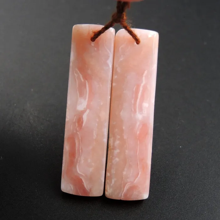 Pink Opal Earring Pair Rectangle Cabochon Cab Pair Drilled Matched Earrings Natural Bead Pair E2812 Intrinsic Trading Earrings Pink Opal Earring Pair Rectangle Cabochon Cab Pair Drilled Matched Earrings Natural Bead Pair E2812 Intrinsic Trading Earrings
