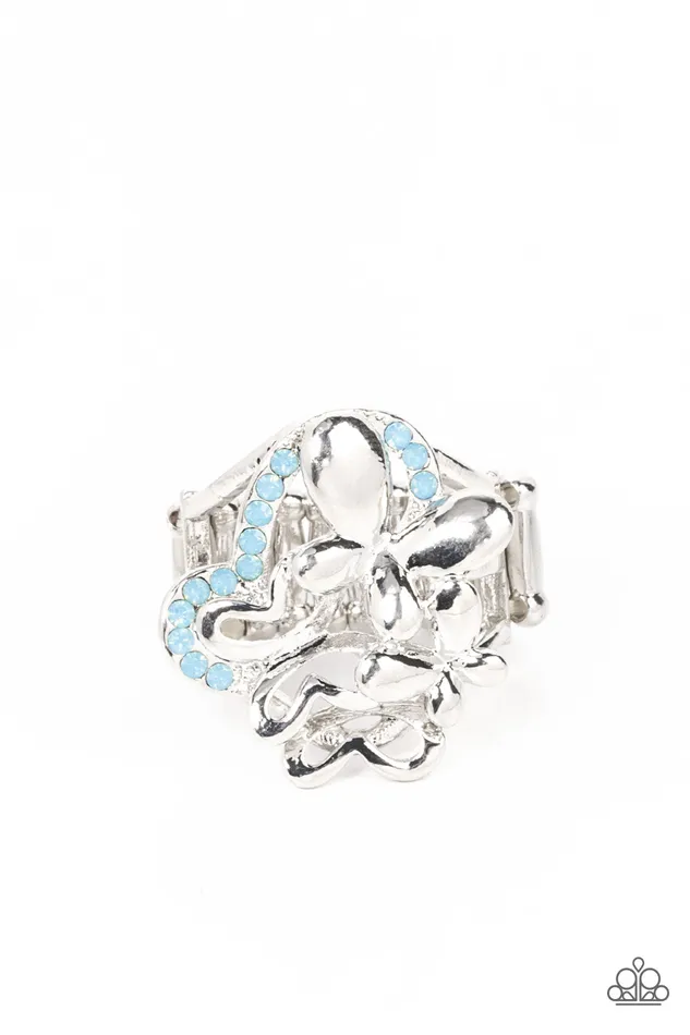 Rings All Eyes On U Jewelry Paparazzi Accessories Fluttering Flashback Blue Paparazzi Ring Rings All Eyes On U Jewelry Paparazzi Accessories Fluttering Flashback Blue Paparazzi Ring