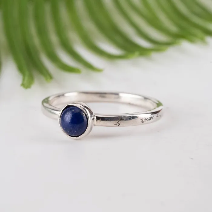 Rings InnerVision Crystals Lapis Lazuli Ring 5mm Size 85