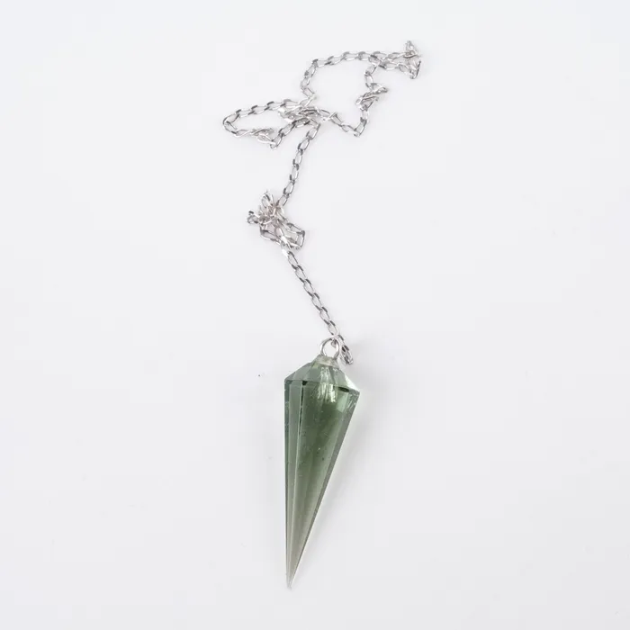 Rings InnerVision Crystals Moldavite Pendulum 207 g 32x8mm 925 Silver