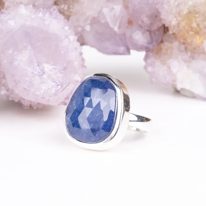 Rings InnerVision Crystals Tanzanite Ring 21x19mm Size 7 925 Silver