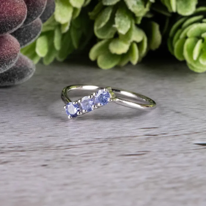 Rings InnerVision Crystals Tanzanite Ring 3mm Size 7 925 Silver