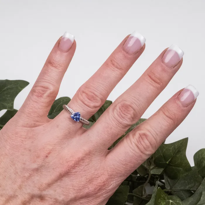 Rings InnerVision Crystals Tanzanite Ring 55mm 925 Silver Choose Size