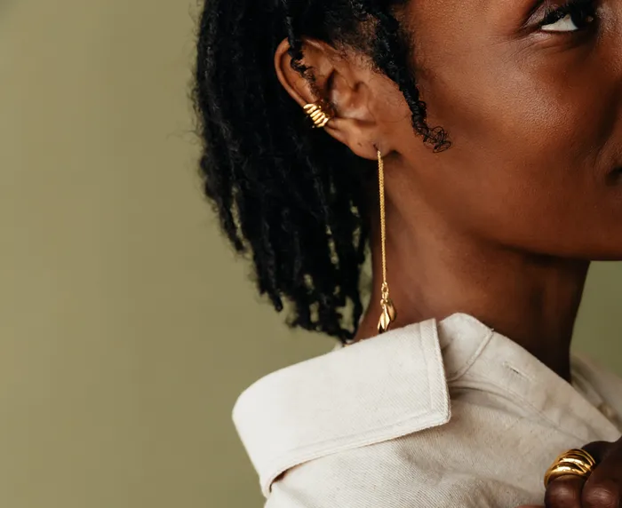 SOKO Delicate Bidu Chain Threader Earrings Earrings