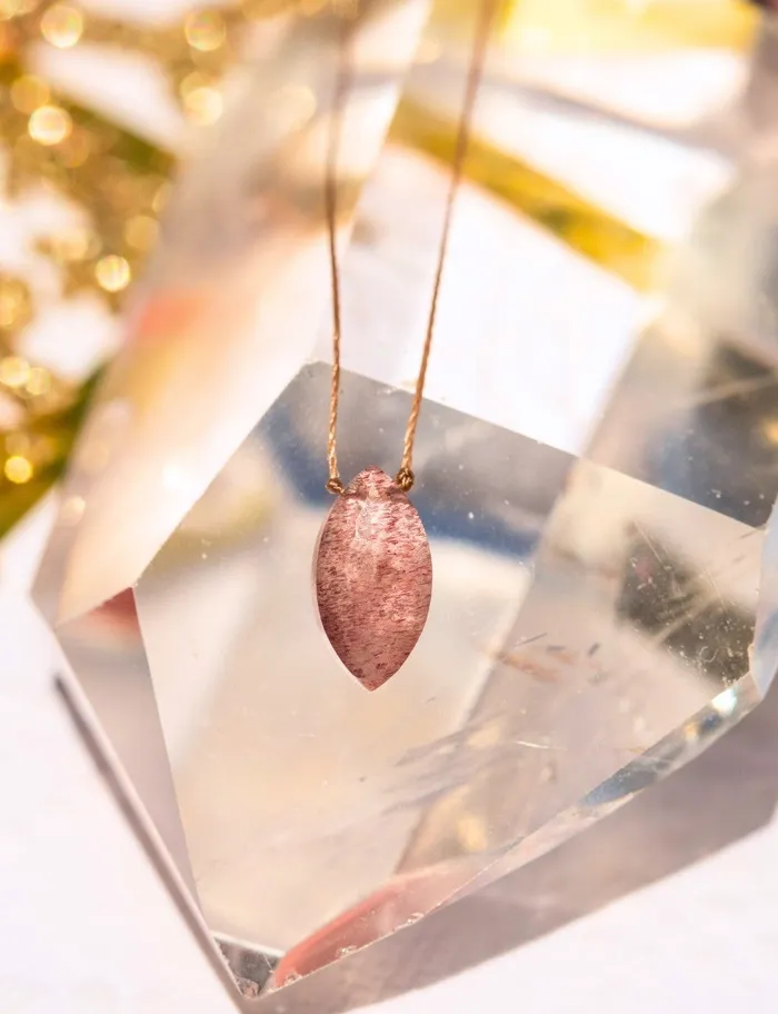 SoulKu Necklaces Limited Edition Pink Epidote Necklace for Celebrate You